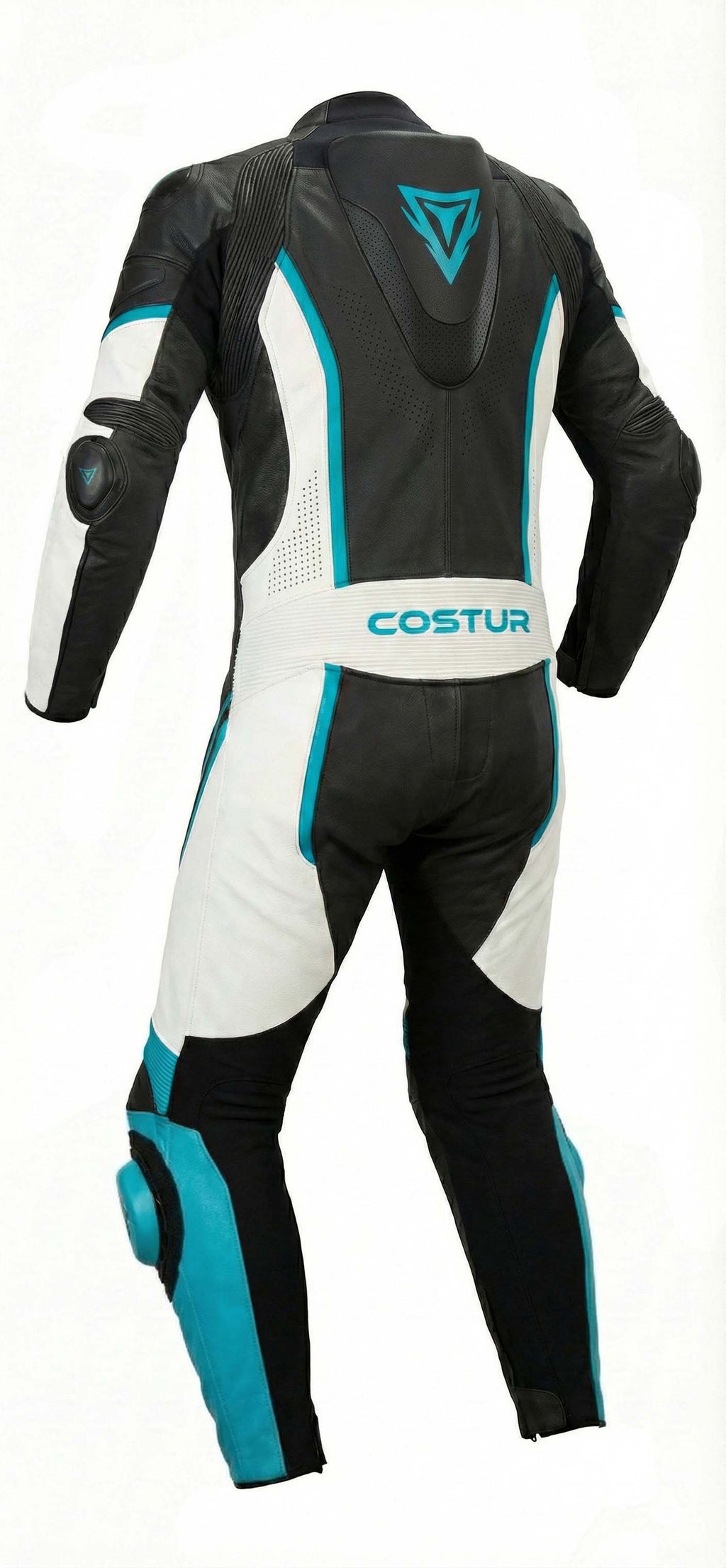 Zypher-X One-Piece Men’s Motorcycle Suit | Blue / Black