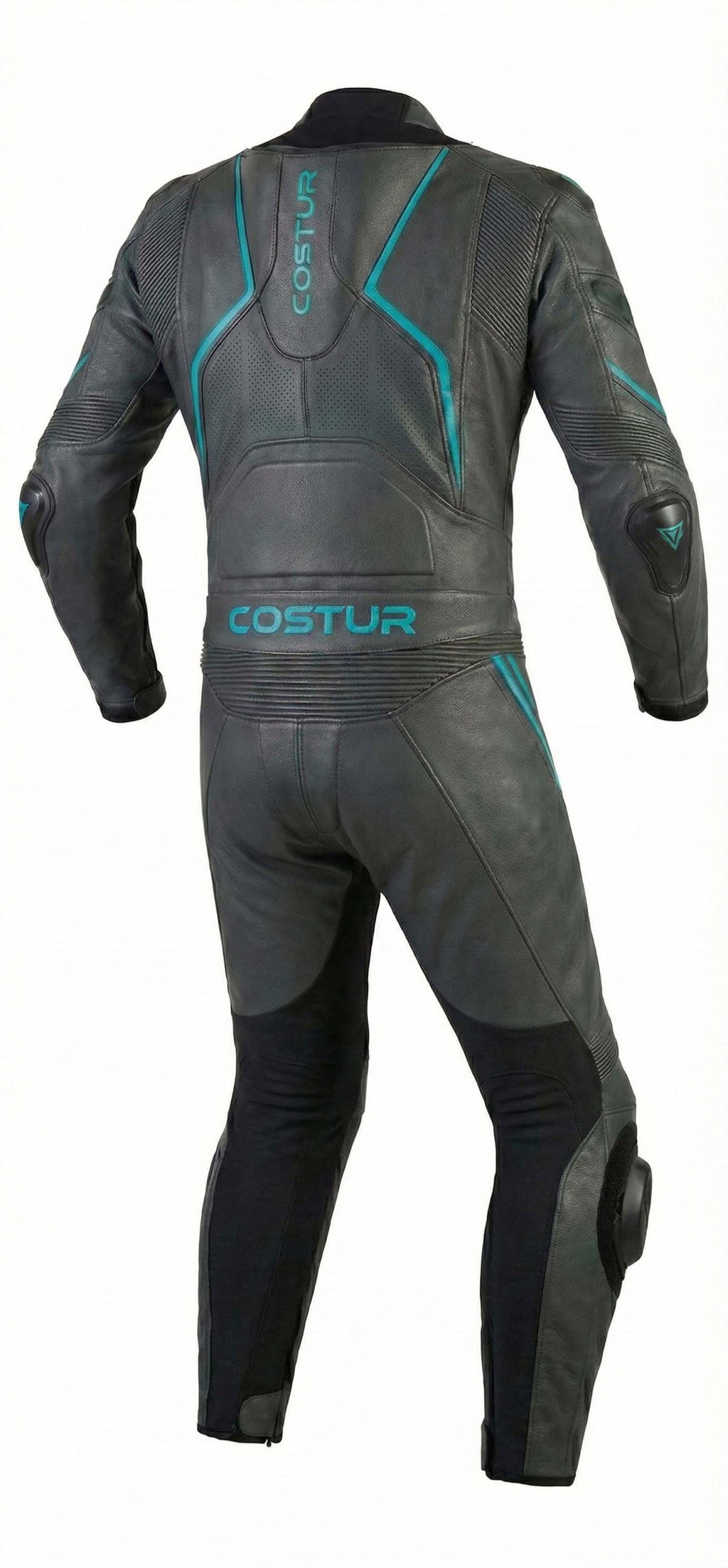 IGNITE-RS 1-Piece Men’s Motorcycle Suit | Black / Blue